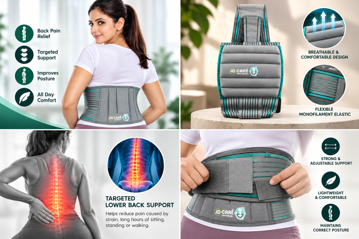 JDCOMFORT Abdominal Support Belt – Comfortable Waist & Abdominal Support
